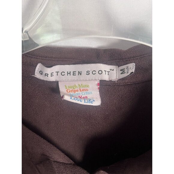 Gretchen Scott Brown Faux Suede Shift Dress Size medium - Picture 2 of 7